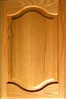 A close up of the door panel on a cabinet