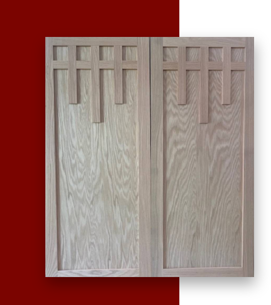 A pair of doors with an art deco design.